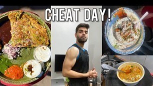 'CHEAT DAY + Workout with Home Gym Kit | Tried JAIPUR STREET FOOD 