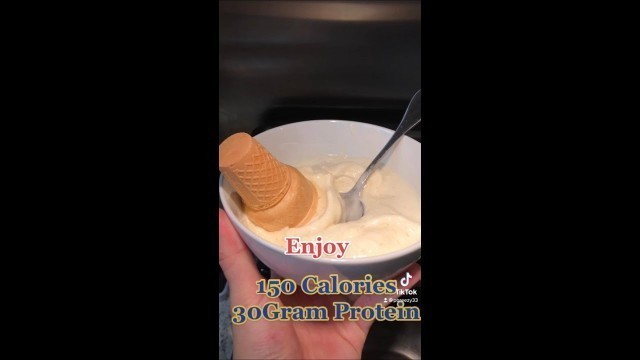 'Low Calorie High protein Ice cream #gym #fitness #tiktok #shorts #icecream #bodybuilding #food'