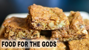 'Moist and Chewy Food for the Gods | Dates and Walnut Bars'