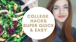 'COLLEGE/UNIVERSITY HACKS- How to be healthier edition: tips that are saving my life!'