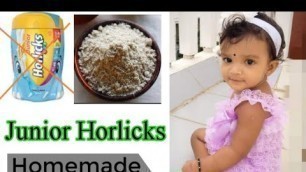 'Homemade Junior Horlicks | Health drink mix | Baby Weight gain food | for 1+ year old baby'