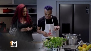 'Lerato Kganyago Devours Somizi\'s Seafood Salad – Dinner At Somizi\'s | 1 Magic'