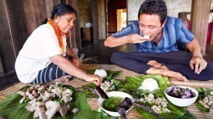 'The Unseen LAWA PEOPLE FOOD!! | 20 Kilo Meat Salad w/ COOLEST AUNTY in the Mountains!'