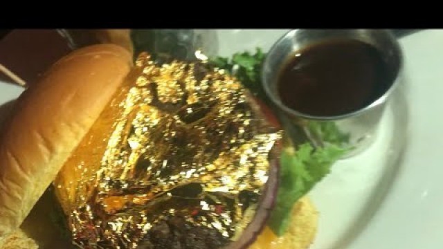 'GOLD BURGER  {cooking wit wavy} #Gold-food'