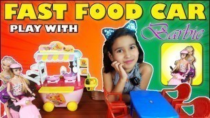 'Cooking game in Hindi Part-36 / Fast Food Car Play with Barbie / #LearnWithPari'