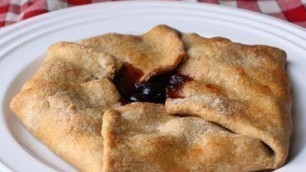 'Cherry Folditup Tart - Cherry Galette -Free-Form  Cherry Pie Recipe'