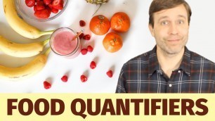 'QUANTIFIERS for Non-count Food Nouns 