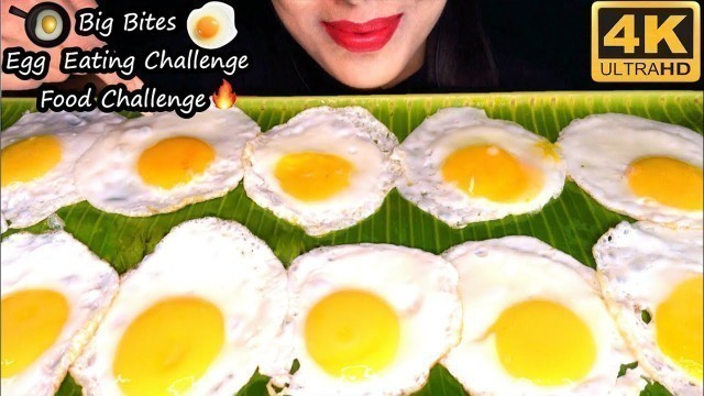 'ASMR Eating Egg Pouch - Half Boiled Egg ASMR - Sunny Side Up Eggs Eating Show