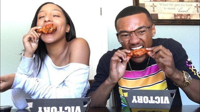 'Blazin Buffalo Wild Wings Challenge! | ft. My Boyfriend'