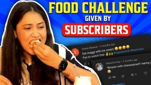 'Weird Food Challenges Given By Subscribers || Captain Nick'