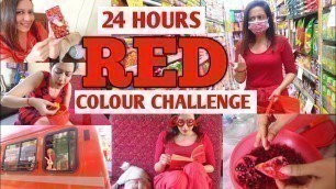 'I Used Only RED Things For 24 Hours ❤ Valentine\'s Day Special'