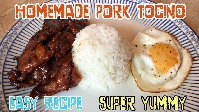 'HOW TO | MAKE PORK TOCINO | COOK PORK TOCINO | COOK SUNNY SIDE UP EGG | TOCINOLOG | TOSILOG #vlog 38'