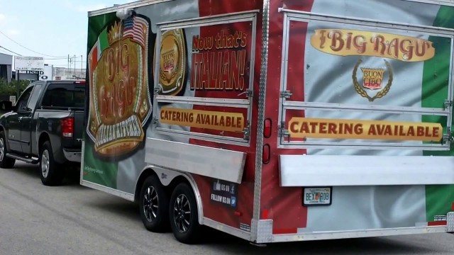 'Weston Fort Lauderdale Food Truck Trailer Wrap Big Ragu Italian Kitchen | Car Wrap Solutions'