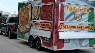 'Weston Fort Lauderdale Food Truck Trailer Wrap Big Ragu Italian Kitchen | Car Wrap Solutions'