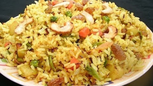 'Mixed Vegetable Rice- Andhra Recipes - Telugu Vantalu'