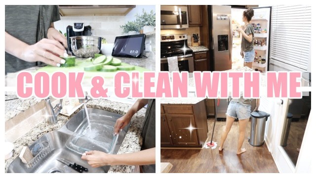 'COOK AND CLEAN WITH ME 2019 // EASY DINNER IDEA // NIGHTLY CLEANING ROUTINE'