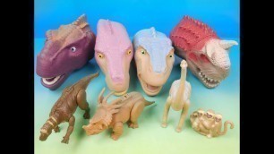 '2000 WALT DISNEY PICTURES PRESENTS DINOSAUR SET OF 8 McDONALDS HAPPY MEAL KIDS TOY VIDEO REVIEW'