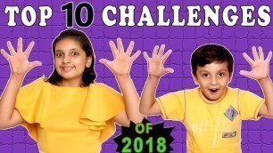 'TOP 10 CHALLENGES | #Kids #Funny | All Challenges | Aayu and Pihu Show'