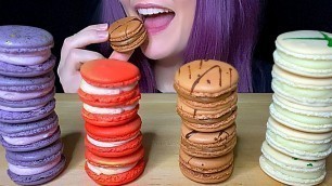 'ASMR MACARON MONDAY MUKBANG (NO TALKING) MOST POPULAR ASMR FOOD'