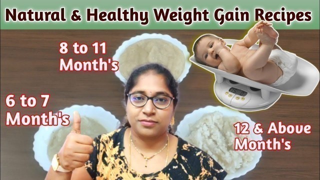 'Weight Gain Food For Baby|HealthyandNatural Weight Gain Food For Babies Toddlers kids #ammachitkalu'