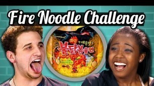 'TEENS vs. FOOD - FIRE NOODLE CHALLENGE'