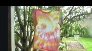 'How To Make A Tie Dye Hippy T Shirt At Home With Food Coloring'