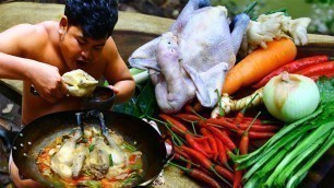 'Cooking Hot Spicy Chili Tomyam Chicken Soup - Cook Tomyam Kai Thai Soup Recipe'