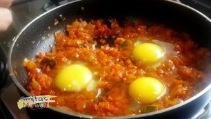 'Indian Breakfast Recipe | Egg Masala Sunny Side Up | Anda Masala Fry'