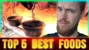 'Skyrim Top 5 Foods in SURVIVAL MODE'