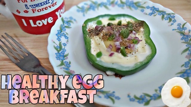 'Bellpepper Cheese Egg | Sunny Side Up Egg with Cheese #Shorts #youtubeshorts #Bellpepperegg #cheese'