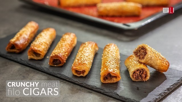 'Crunchy Meat Filo Cigars | Food Channel L Recipes'