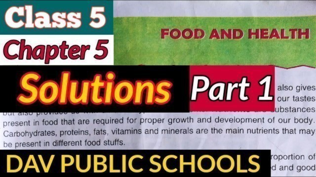 'dav class 5  food and health'