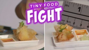 'The Tiniest, Most-Adorable Crab Rangoon Ever | Tiny Food Fight | discovery+'