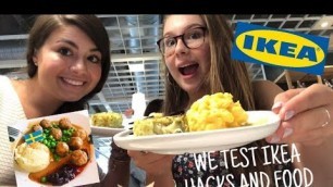 'WE TRY IKEA STORE HACKS AND TASTE TEST FOOD (we go dorm shopping at IKEA)'