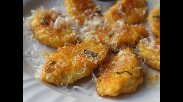 'Butternut Mascarpone Gnocchi Recipe - Mascarpone Cheese and Butternut Squash Dumplings'