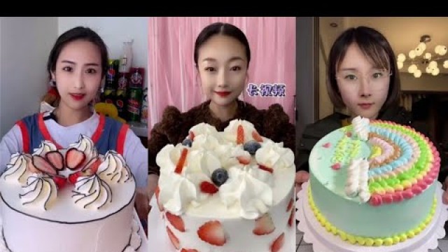 'ASMR CREAMY CAKE MUKBANG #2 | KWAI EATING SHOW | CHINESE FOOD'