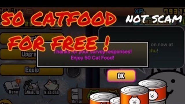 'Get 50 Catfood for free ! - Battle Cats'
