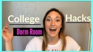 'College Life Hacks! Diy Dorm Room Organization 2016!'