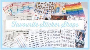 'MY FAVOURITE PLANNER STICKER SHOPS // Canadian Shops feat. Kits, Food Doodles, Characters, Foil etc.'