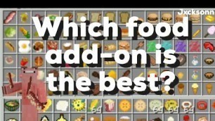 'Reviewing food add-ons in Minecraft Bedrock'