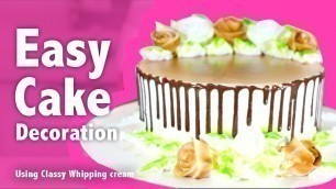 'Easy Cake Decoration using Classy Whipping Cream'