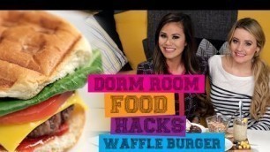 'How to Grill a Burger With a Waffle Iron! | Food Hacks'