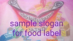 'Sample slogan for food label'