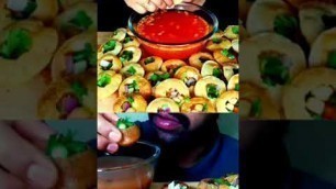 'ASMR:INDIAN FOOD-GOLGAPPA/PANI PURI -  EATING STREET FOOD PANI PURI #shorts #streetfood #panipuri'