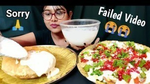 'Eating Dahi Puri, Papdi Chaat | Messy Eating | Big Bites | Dahi Puri Asmr | Indian Street Food'