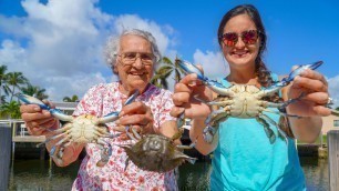 'GRANDMA Takes Me CRABBING! CATCH CLEAN COOK Big Family Dinner!'