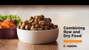 'The Benefits of Mixing Raw & Dry Dog Food'