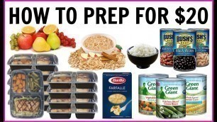 'FULL WEEK OF MEAL PREP FOR UNDER $20.00 | MEALS FOR WEIGHT LOSS | Jordan Cheyenne'