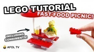 'LEGO Fast Food Picnic Table (Easy Tutorial!)'