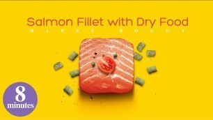 'Salmon Fillet with Dry Food - 8 minutes | Homemade Dog Food'